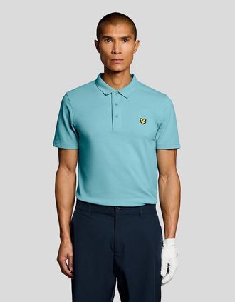 Lyle & Scott Lyle And Scott Mens Technical Polo Shirt - Blue - Size: 36