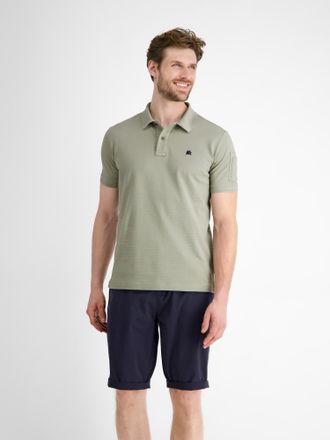 Lerros Poloshirt LERROS Herren Poloshirt, tonal gestreift, Herren, Gr. S, tinted grau, 100% Baumwolle, ohne Ausschnitt, Shirts Poloshirt