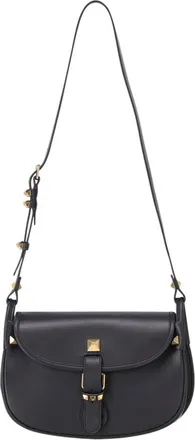 Valentino Tassen, Dames, Zwart, ONE Size, Leer, Crossbodytas met studs
