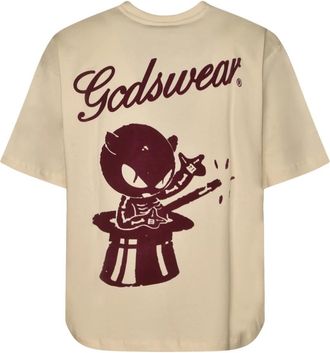GCDS Gcds T-shirts en polos - Heren - T-shirts - Beige - S - Tops