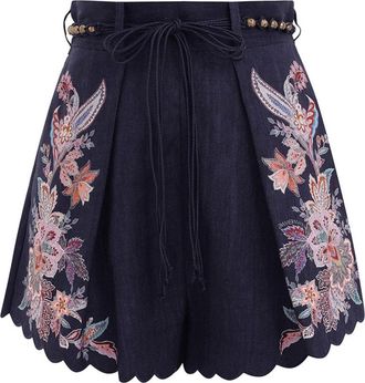Zimmermann Shorts With Darts Rhiannon