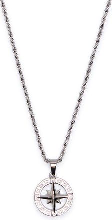 Craftd London North Star Rhodium-plated Necklace - Silver - One Size