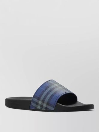Burberry check slides