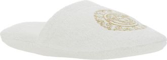Versace Unisex Slippers Tech Fabric White Flat Shoes