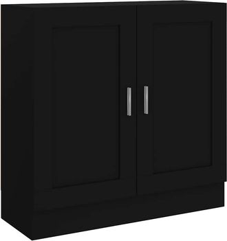 vidaXL Armario De Libros Madera Contrachapada Negro 82,5x30,5x80 Cm Vidaxl