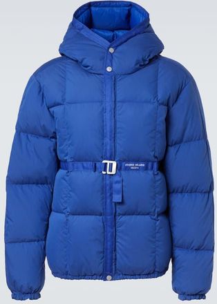 Stone Island Piumino in misto cotone con logo