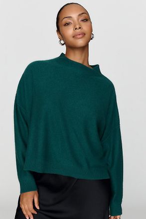 Pilcro Alani 100% Cashmere Mock Neck Sweater