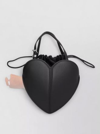 Rotate heart shape bucket bag top handle strap