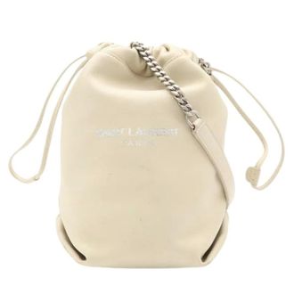 Saint Laurent Pre-owned Pouch Shoulder Bag - Pre-owned - Mujer - Beige - ONE SIZE