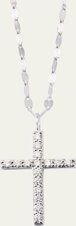 Lana Jewelry 14K Yellow Gold Flawless Everyday Diamond Cross Necklace