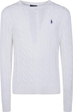 Polo Ralph Lauren Long Sleeves Round Neck Classic Sweater - Heren - Ronde hals truien - Wit - XL - Truien & Vesten