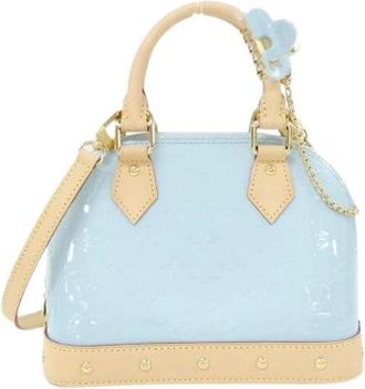 Louis Vuitton Pre-owned Alma BB Vernis Bag - Dames - Vintage Handtas - Blauw - ONE Size - Leer - Vintage