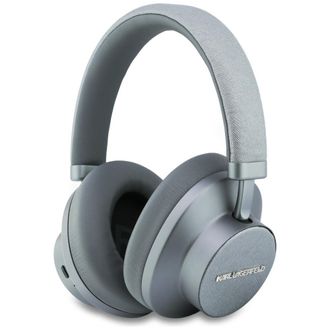 OEM Auriculares Supraaurales Bluetooth Anc Karl Lagerfeld Saffiano Alargados, Color Gris