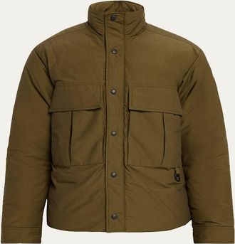Canada Goose Mens Kirby Padded Ripstop Snap-Front Jacket