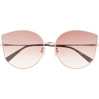 Moschino 64mm Oversize Sunglasses in Gold Copper at Nordstrom Rack