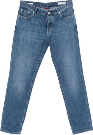 Brunello Cucinelli Jeans con design a cinque tasche - Blu