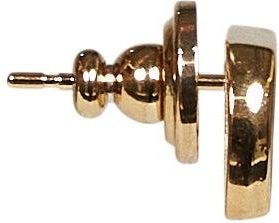 Valentino Garavani Womens Earrings Vlogo Signature Gold Brass