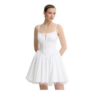Guess Vestido Mini Cors&eacute; - Dresses - Mujer - Blanco - M