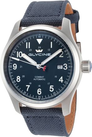 Glycine Combat Field Automatic Blue Dial Mens Watch GL0569