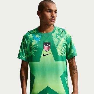 Nike USMNT 2026 Stadium Goalkeeper Nike Mens Dri-FIT Soccer Replica Short-Sleeve Jersey in Green | IB5343-324