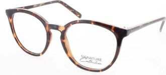 Signature Ladies Brown Rectangular Eyeglass Frames S7012Tortoise48