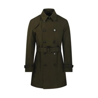 Sealup Trench Coats, male, Green, Size: M Classic Trench Coat
