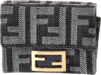 Fendi Fendi Baguette Micro Leather Card Case