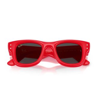 Ray-Ban Sunglasses, female, Red, Size: 47 MM Wayfarer Puffer