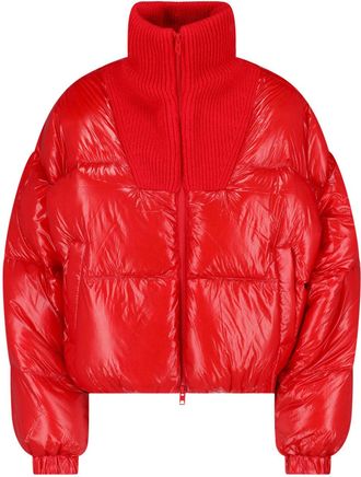 Diesel Red W-Warrior High Collar Down Jacket