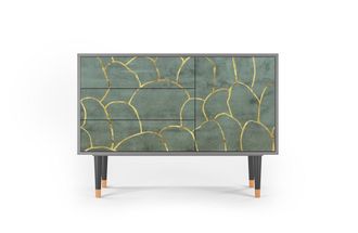 StoryZ Aparador azul-verde 3 cajones y 1 puerta L 115 cm