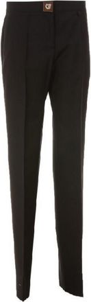 Givenchy Trousers With Turnlock Black, Brand Size 44 (US Size 10)