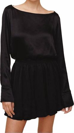Bella Dahl Soft Bubble Mini Skirt In Black
