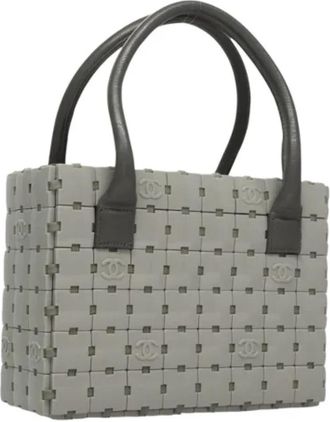 Chanel Pre-owned Plastic chanel-bags - Dames - Vintage Handtas - Grijs - ONE Size - Vintage