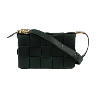 Bottega Veneta Pre-owned Cross Body Bags, female, Green, Size: ONE SIZE Pre-owned Intrecciato Cassette Shoulder Crossbody Bag