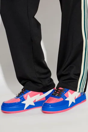 A Bathing Ape Sports Shoes With Logo, Mens, Blue