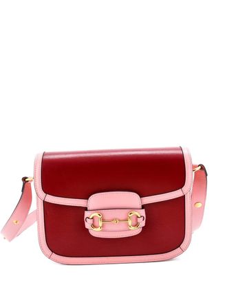 Gucci Horsebit 1955 Leather Small shoulder bag - women - Calf Leather - One Size - Pink