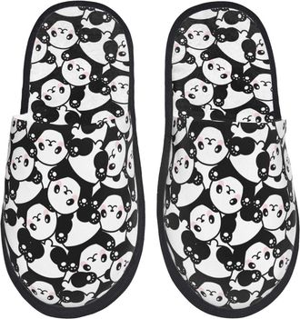 Generic Cute Panda Unisex House Slippers Lightweight Sliders Cosy House Shoes For Indoor Bedroom Outdoor L