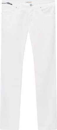 Jacob Cohen Slim-Fit Jeans - Heren - Slim Fit Jeans - Wit - W34 - Katoen - Jeans