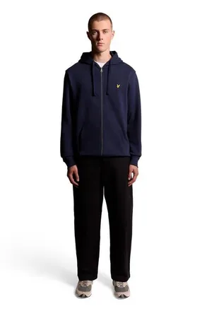 Lyle & Scott Zip Through Hoodie in Navy at Nordstrom, Size Xx-Large