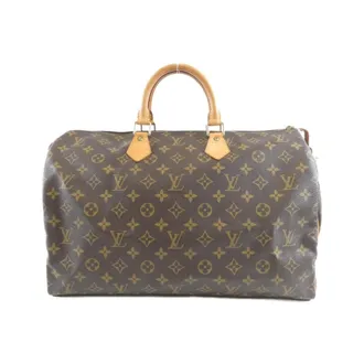 Louis Vuitton Marron Coated Canvas Boston Bag (Pre-Owned)