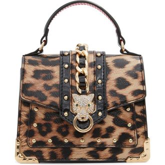 Aldo Mini Baro Top Handle Crossbody Bag in Brown Multi at Nordstrom