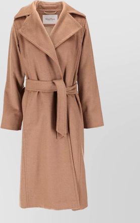 Max Mara belted coat mid length back vent