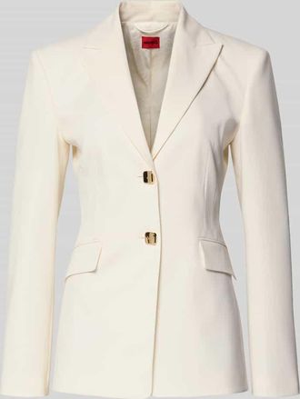 HUGO BOSS Shaped Fit Blazer mit steigendem Revers Modell ASMALLA in Offwhite, Gr&ouml;&szlig;e 32