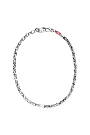 Diesel Stainless steel multi-wear chain - Necklaces - Unisex - Silver