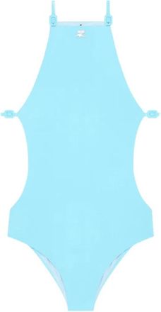 Courr&egrave;ges Cut-out Swimsuit - Dames - Badpakken - Blauw - S - Badmode