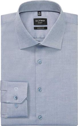 Olymp Olymp, Heren, Overhemden, Blauw, Maat: 2XS Katoen