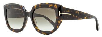 Tom Ford Womens Saltzman Sunglasses TF1192 52B Dark Havana 53mm