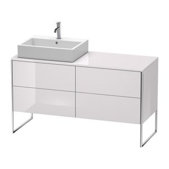 Duravit Mueble De Pared Duravit Xsquare 140,0 X 54,8 Cm, 4 Cajones, Color (frente/cuerpo): Laca Blanca Lila Alto Brillo - Xs4923l2727