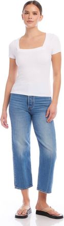 Fifteen Twenty Mindy Short Sleeve Tee In White