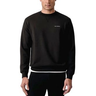 Karl Lagerfeld Crewneck Sweatshirt - Heren - Sweatshirts & Hoodies - Zwart - Maat: M Viscose